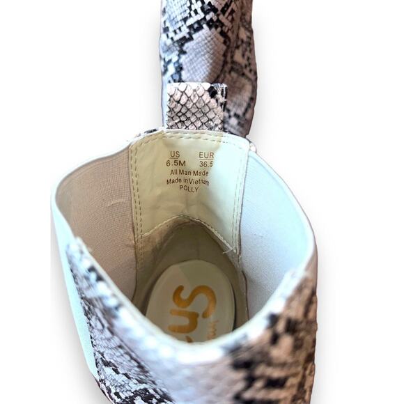 Circus by Sam Edelman Snake Skin Square Heel Polly Ankle Bootie Size 6.5 M - Picture 5 of 5